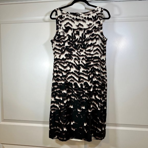 Banana Republic Animal Print Classic Sheath Sleeveless Dress 12 - Picture 3 of 12